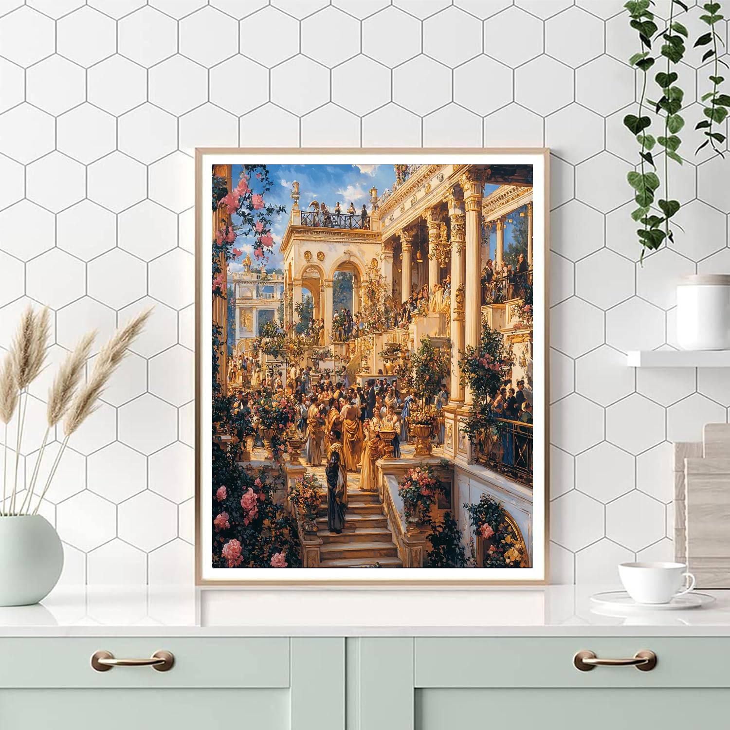 Alma-Tadema Inspired Alma-Tadema's Roman Celebration  Number Painting