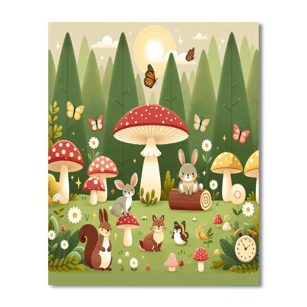 Whimsical Woodland Hideaway Painting By Numbers Kit