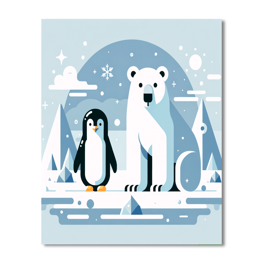 Arctic Animal Adventure Paint By Numbers Kits