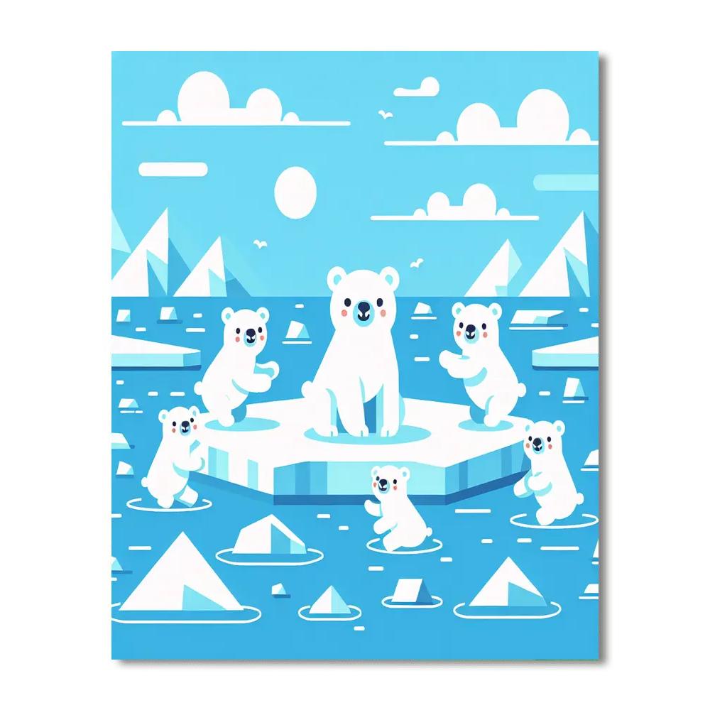 Artic Adventure Painting Number Kit