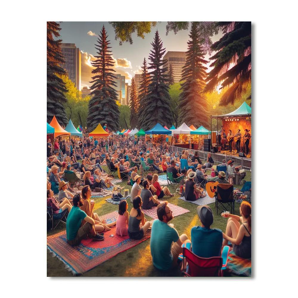 Calgary Folk Music Festival - Calgary, Canada Paint By Numbers Kits