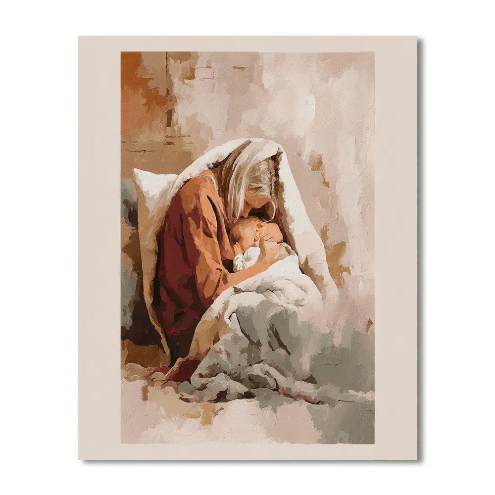 Cozy Afternoon Naptime Number Painting