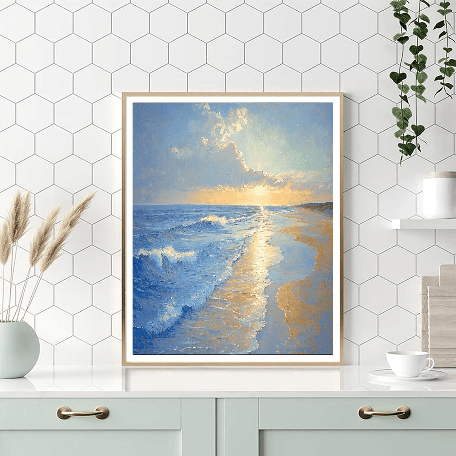 J.M.W. Turner Inspired Charming Coastal View  Paint By Numbers Kits