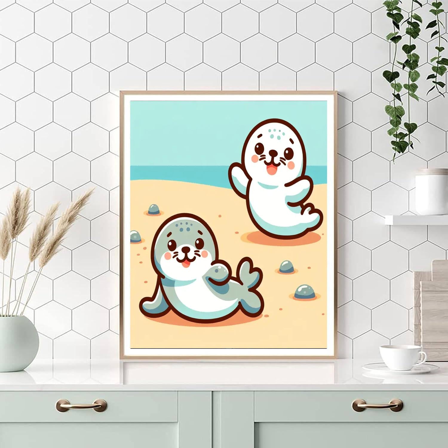 Sunny Seal Pups Numbered Painting Kits