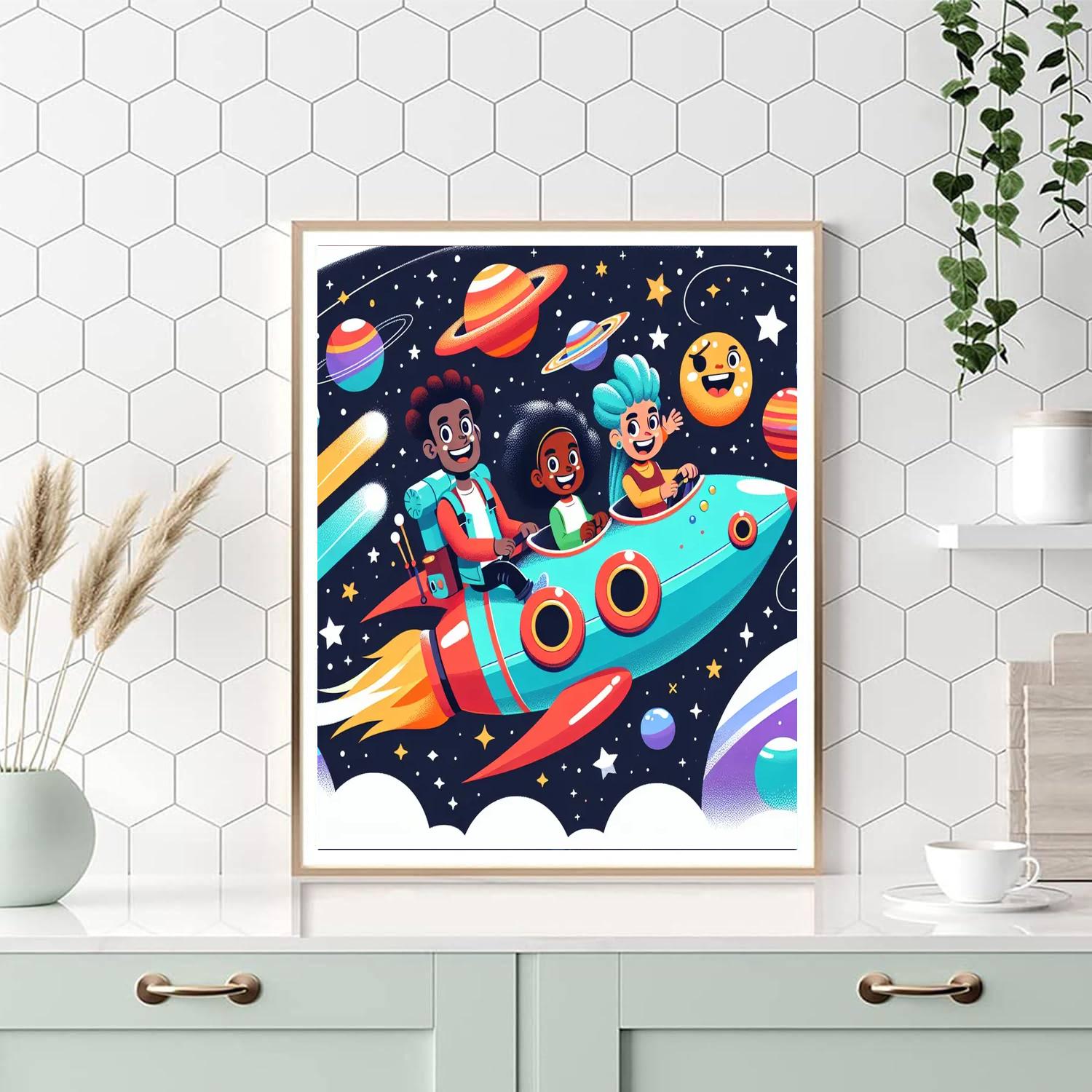 Space Pirates' Quest Numbered Painting Kits