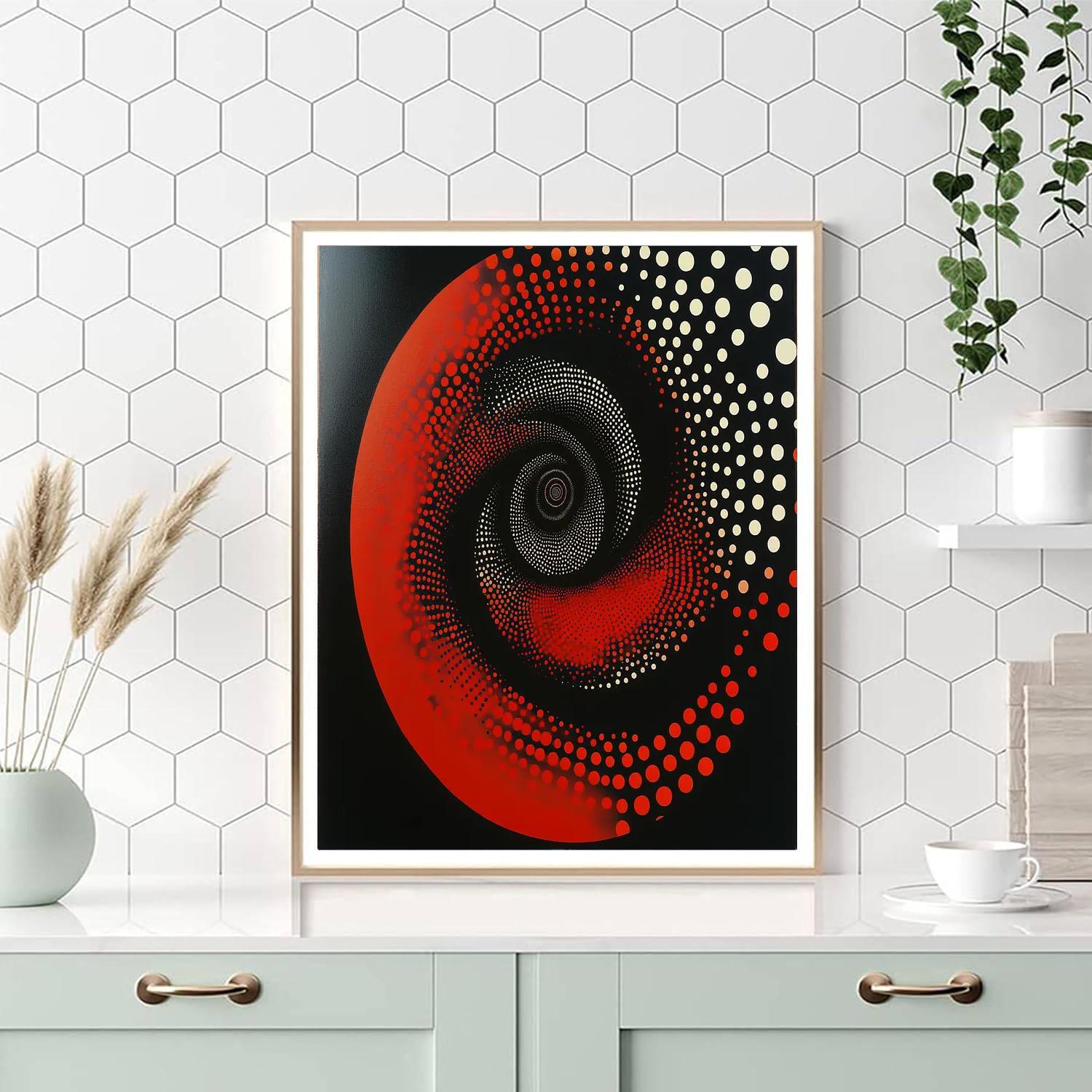 Yayoi Kusama Inspired Vortex Of Infinity  Paint By Number