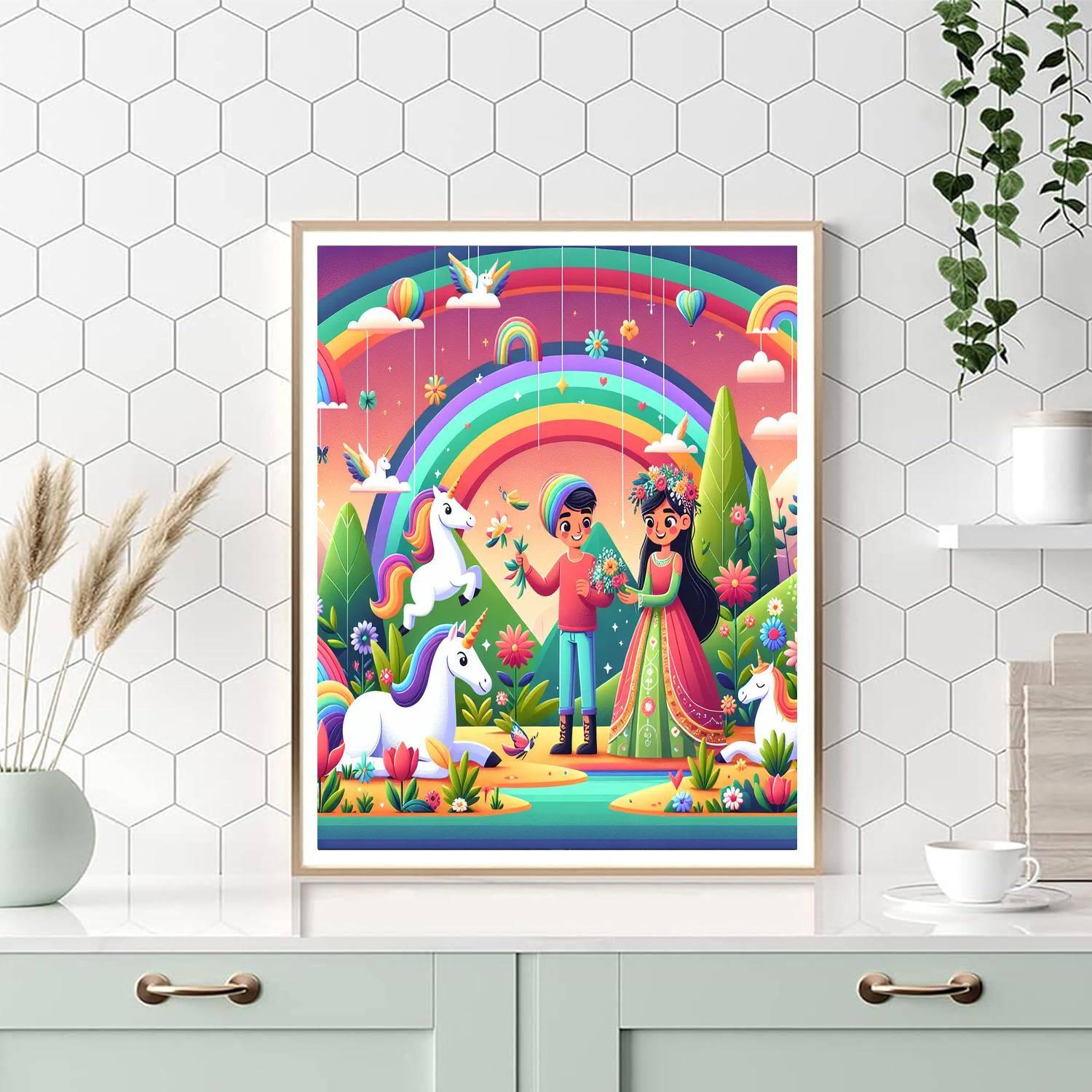 Enchanted Unicorn Adventure Paint By Numbers Kits