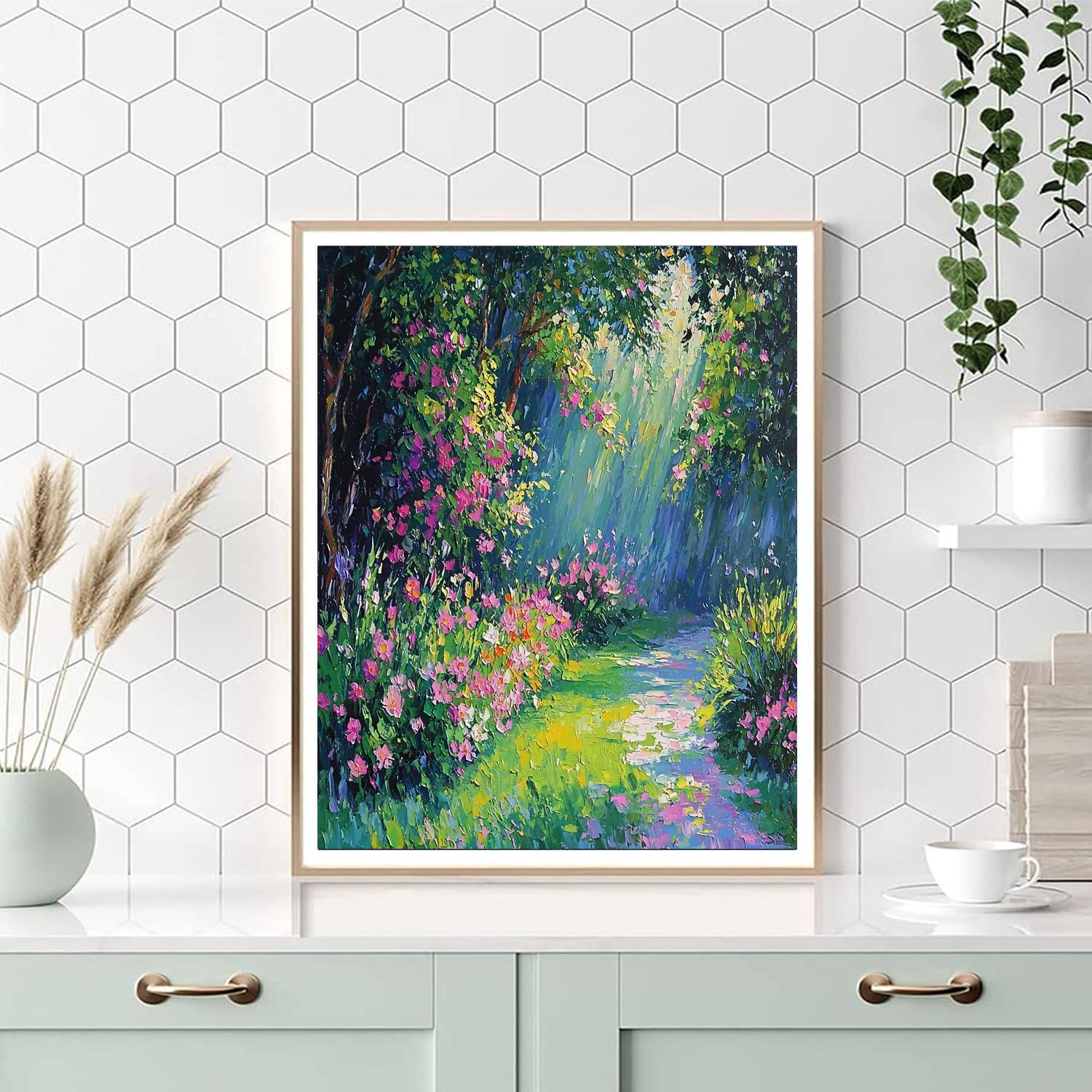 Claude Monet Inspired Botanical Reverie  Paint By Number