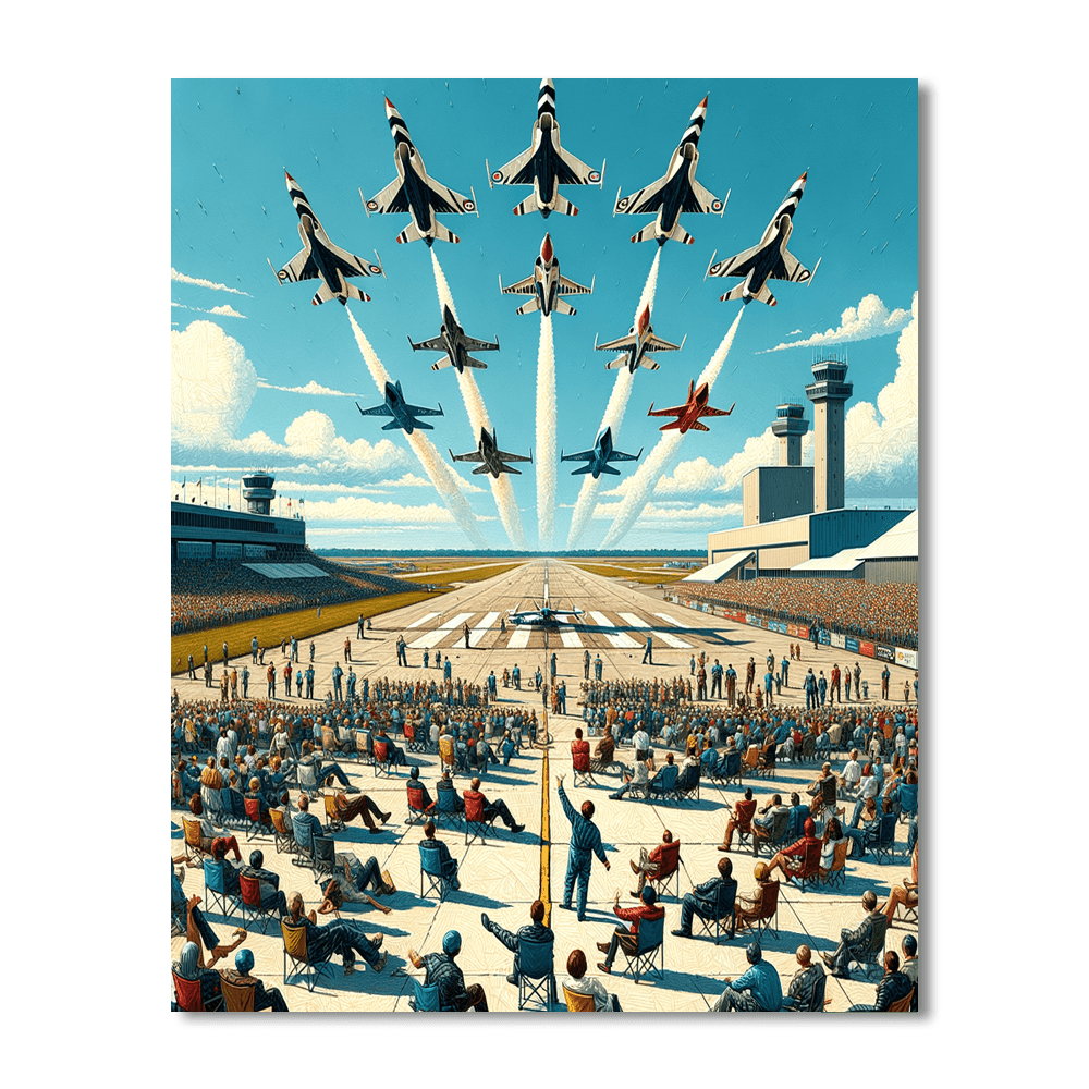 Toulouse Blagnac Air Show - France DIY Paint By Numbers