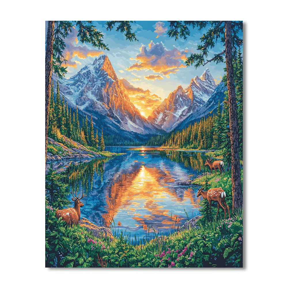 Jasper National Park Paint By Numbers Kits