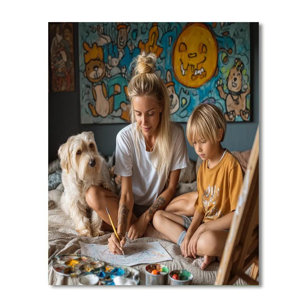 Our Family Portrait Number Painting