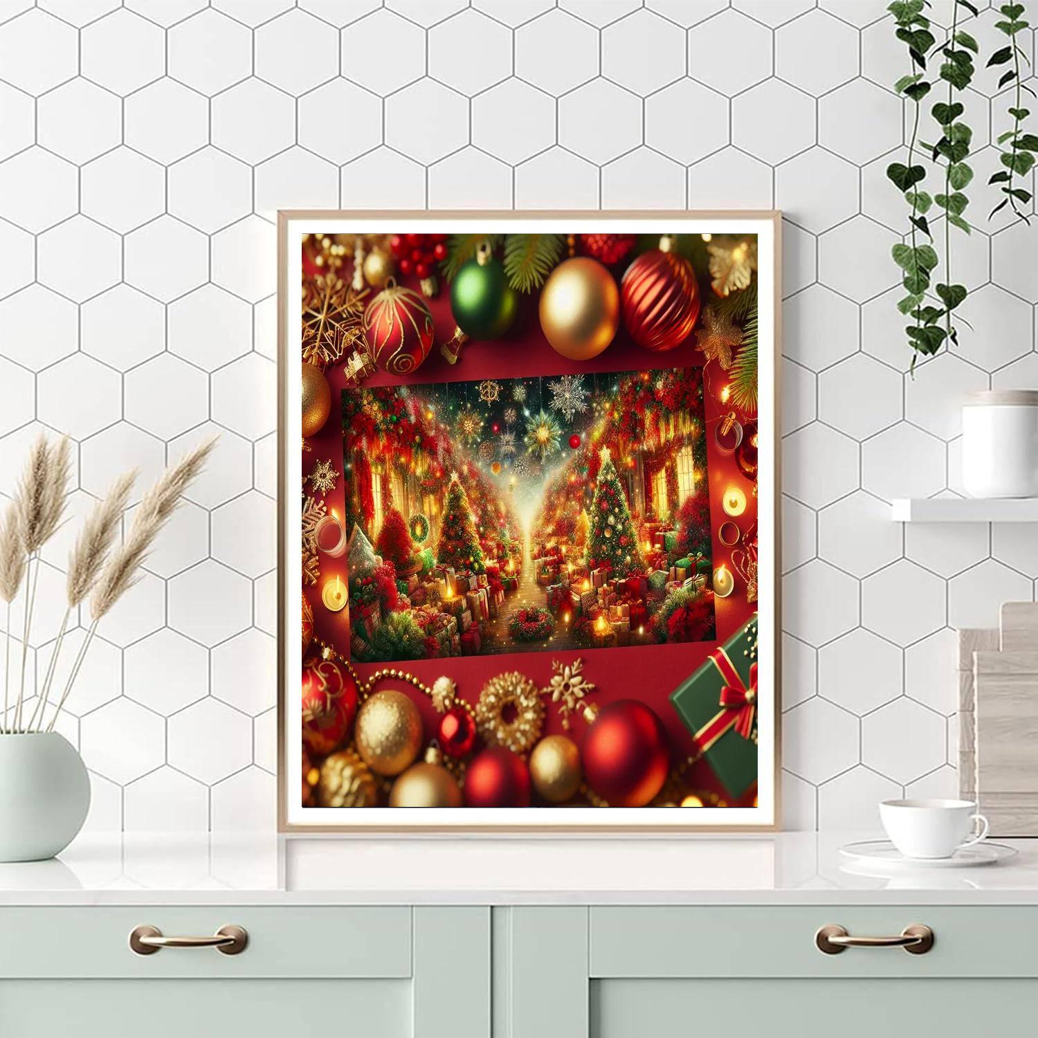 Christmas Joyful Celebration Paint By Numbers Art