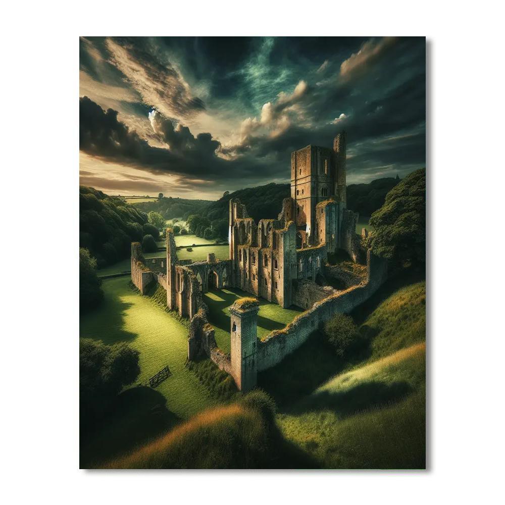 Ancient Castle Ruins Paint By Numbers Kits