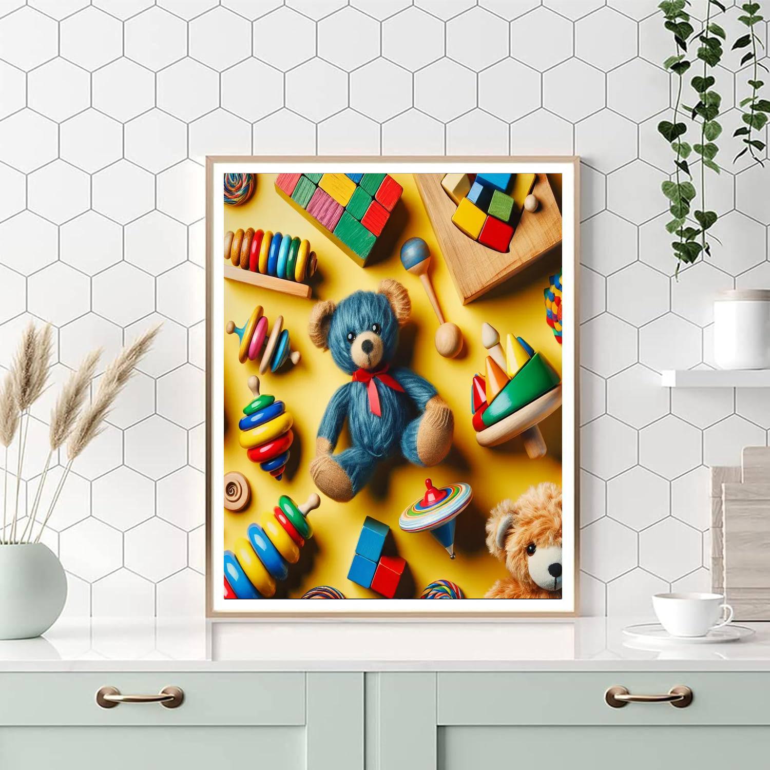 Charming Vintage Toys DIY Paint By Numbers