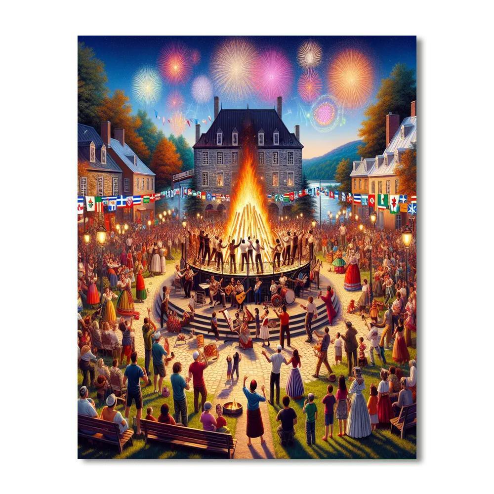 Fête De La Saint-jean - Quebec, Canada Paint By Number