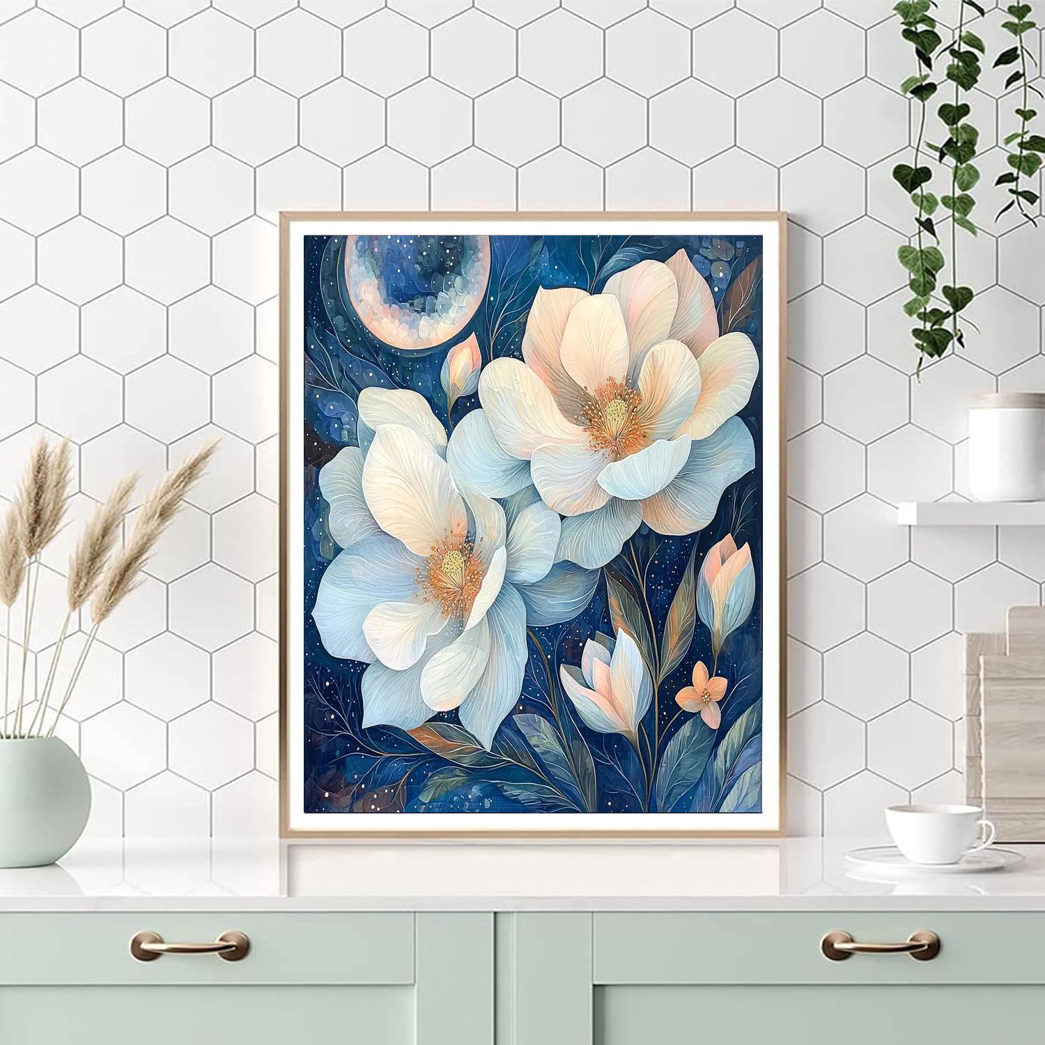 Alma Thomas Inspired Nocturne In Blossom  Number Painting