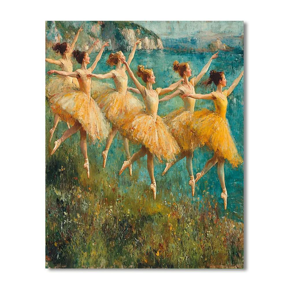 Edgar Degas Inspired Dynamic Rhythm  DIY Paint By Numbers