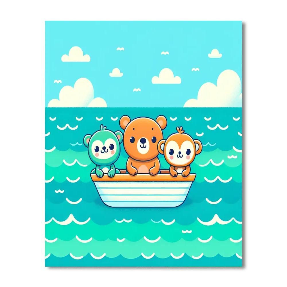 Friendly Ocean Voyage Number Painting