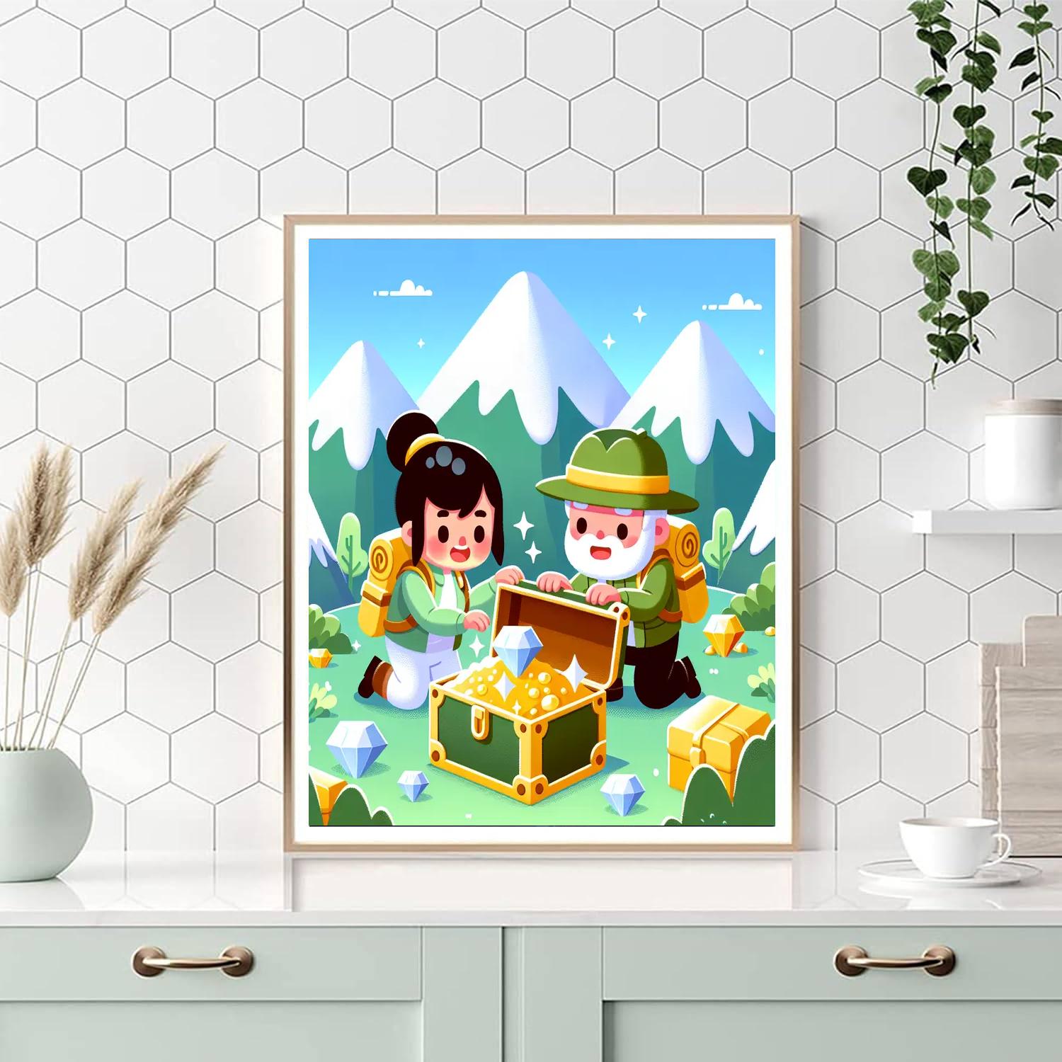 Mysterious Mountain Expedition DIY Paint By Numbers