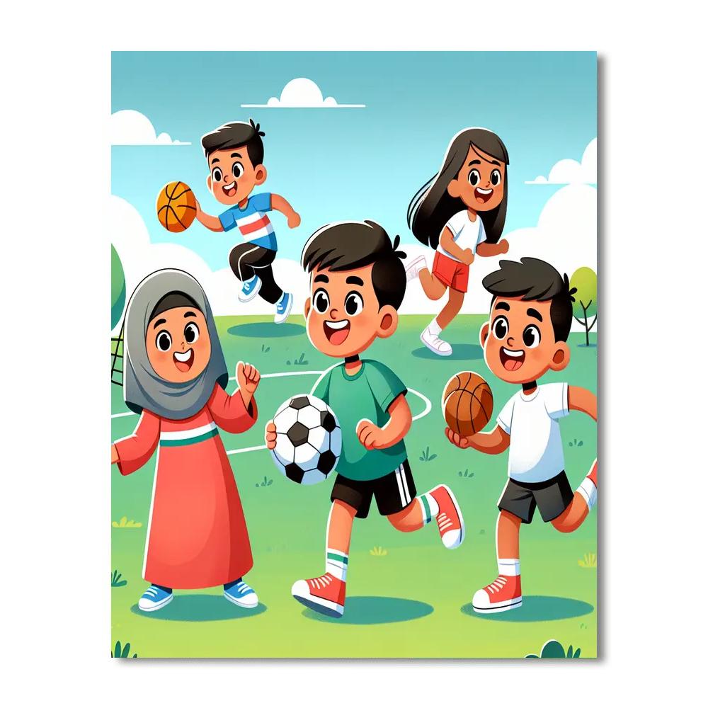 Super Star Athletes Numbered Painting Kits