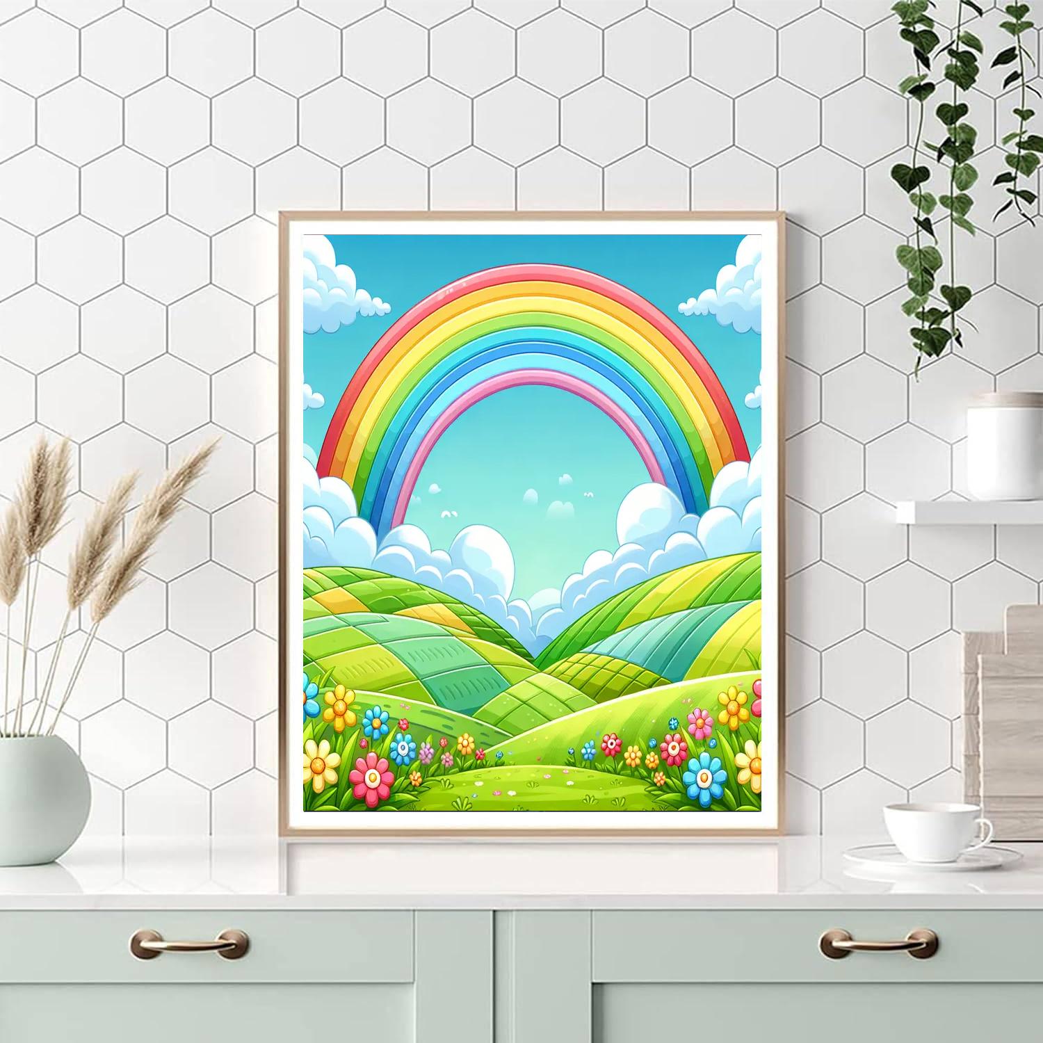 Rainbow Of Colors Number Painting