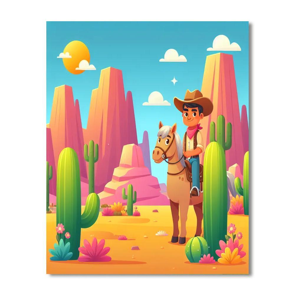 Daring Wild West Adventure Paint By Numbers