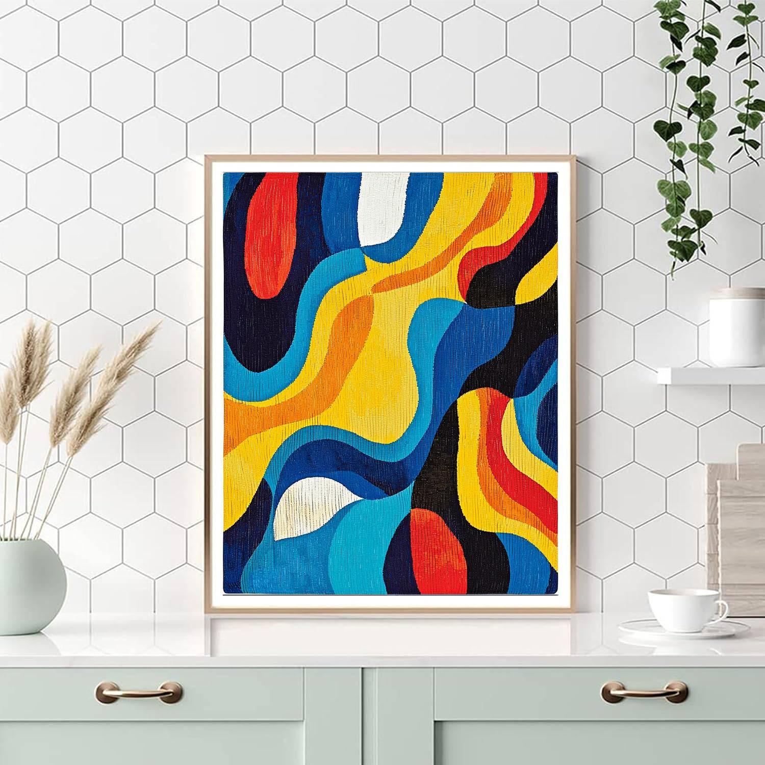 Joan Miró Inspired Fantasia Of Shapes  Numbered Painting Kits