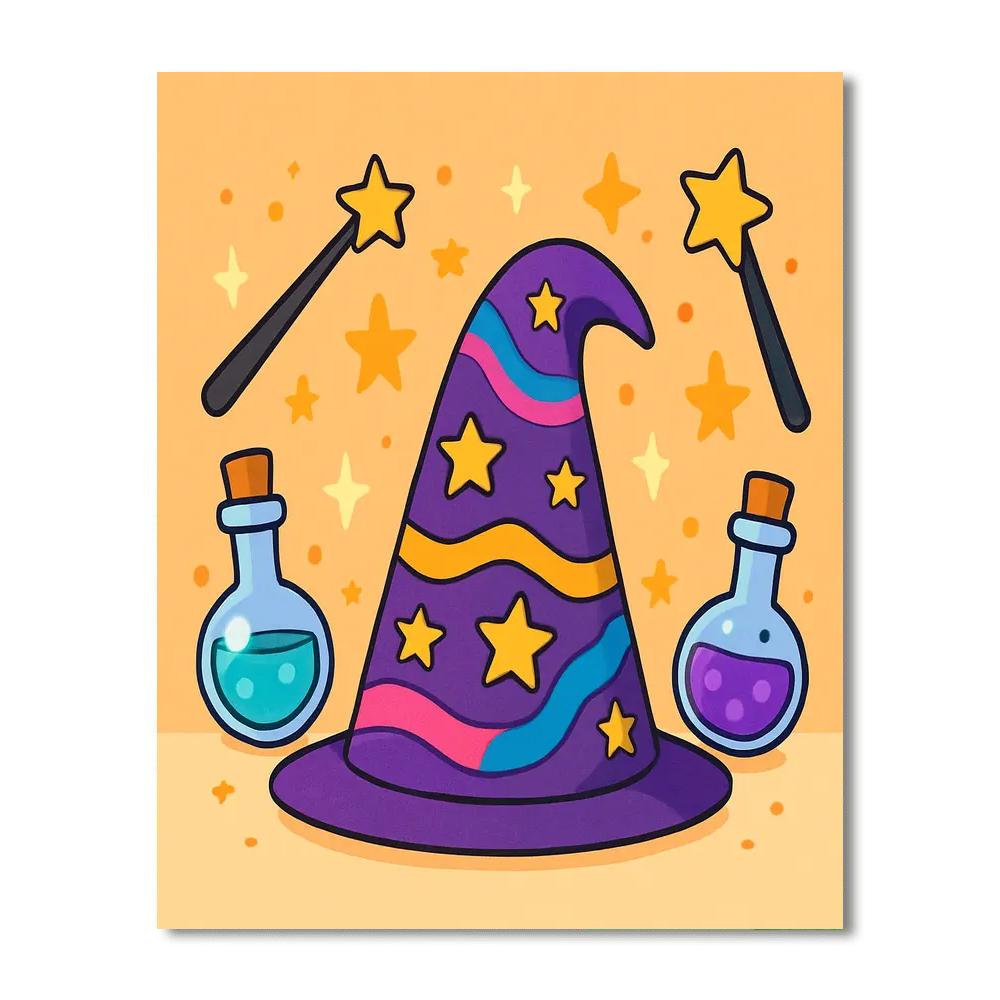 Magic Wizard Hat Numbered Painting Kits