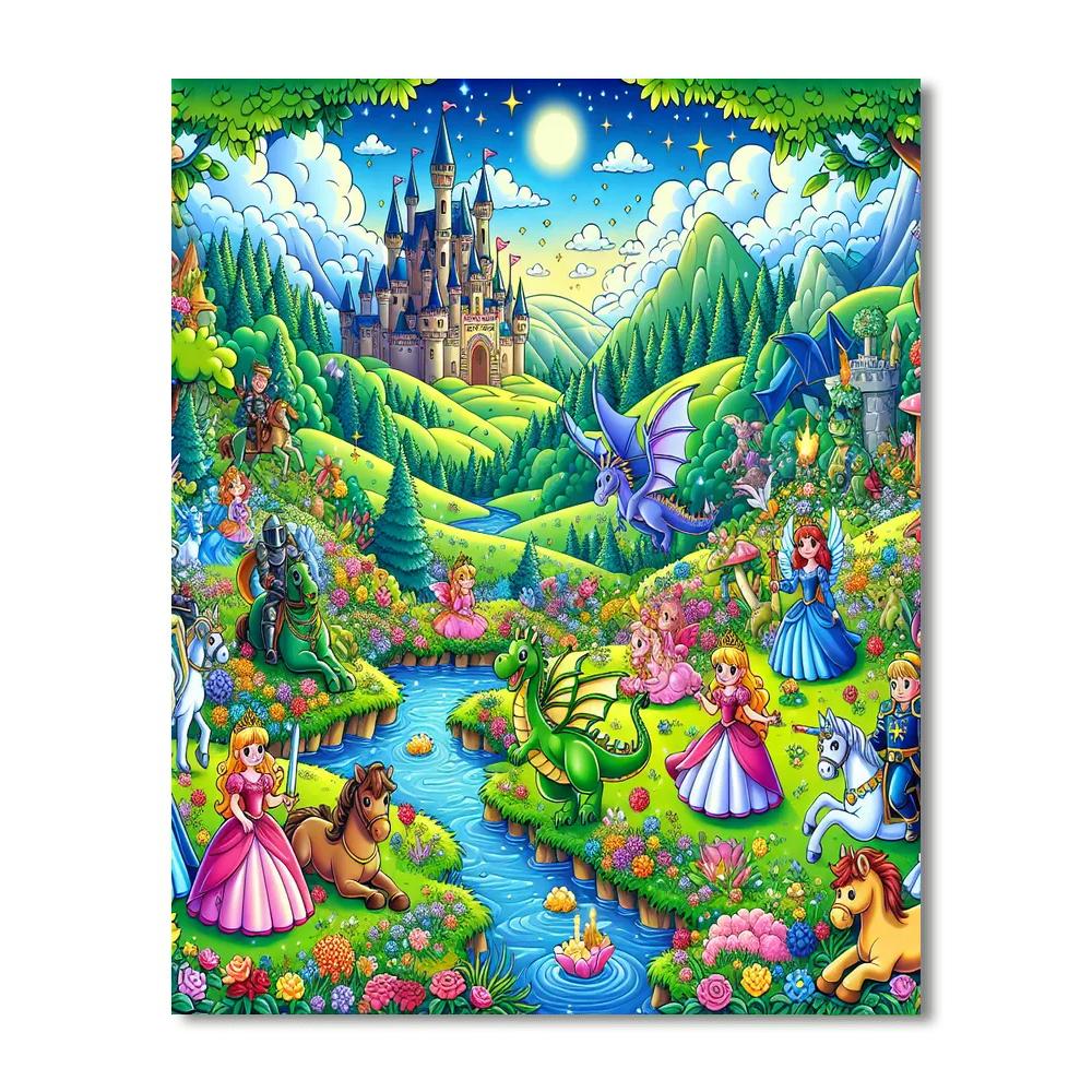 Magical Fairytale World Paint By Number