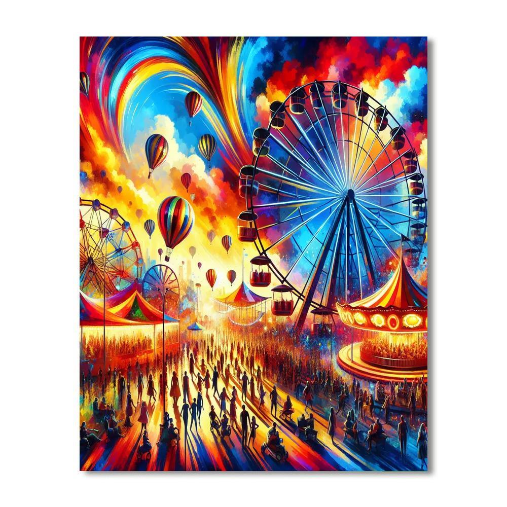 Carnival Festive Extravaganza Paint By Color