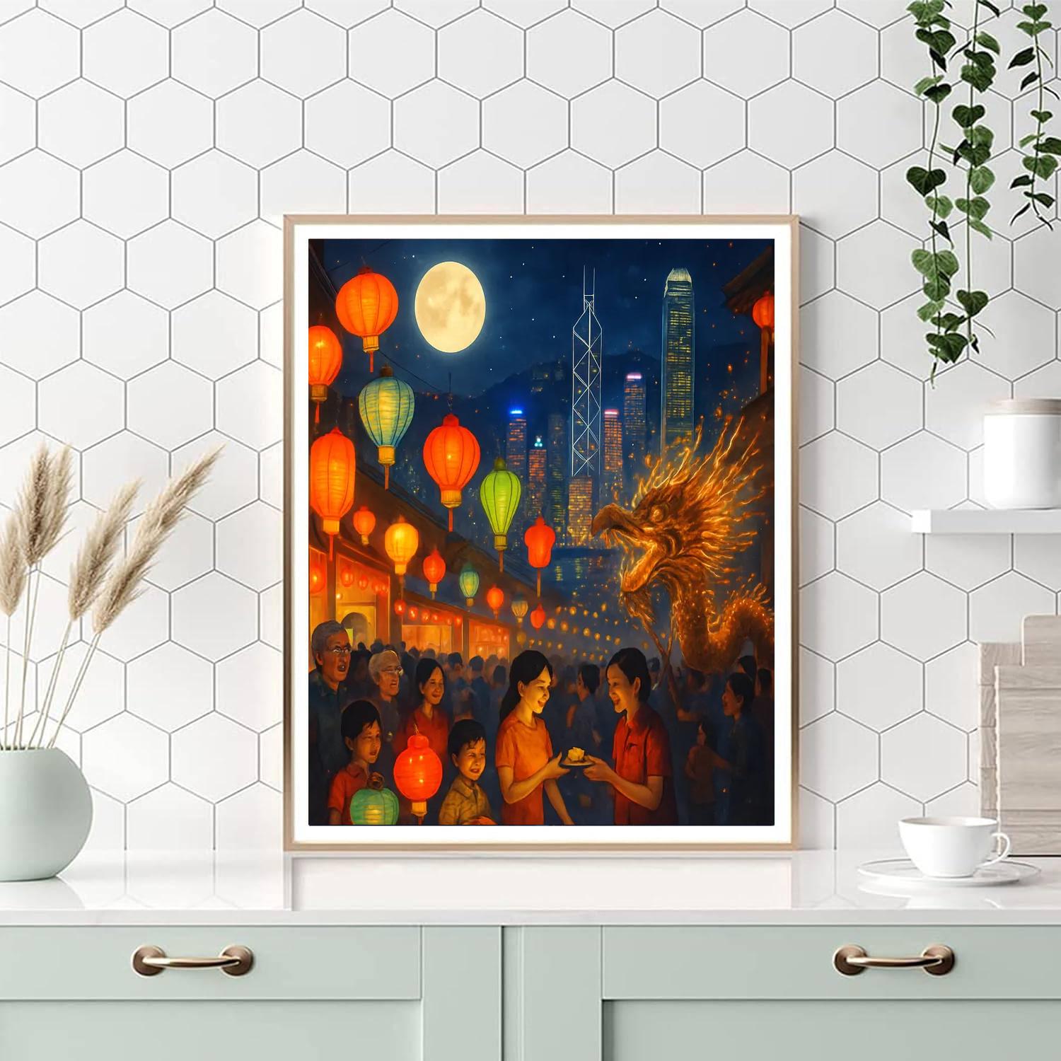 Mid-autumn Festival - Hong Kong, China Numbered Painting Kits