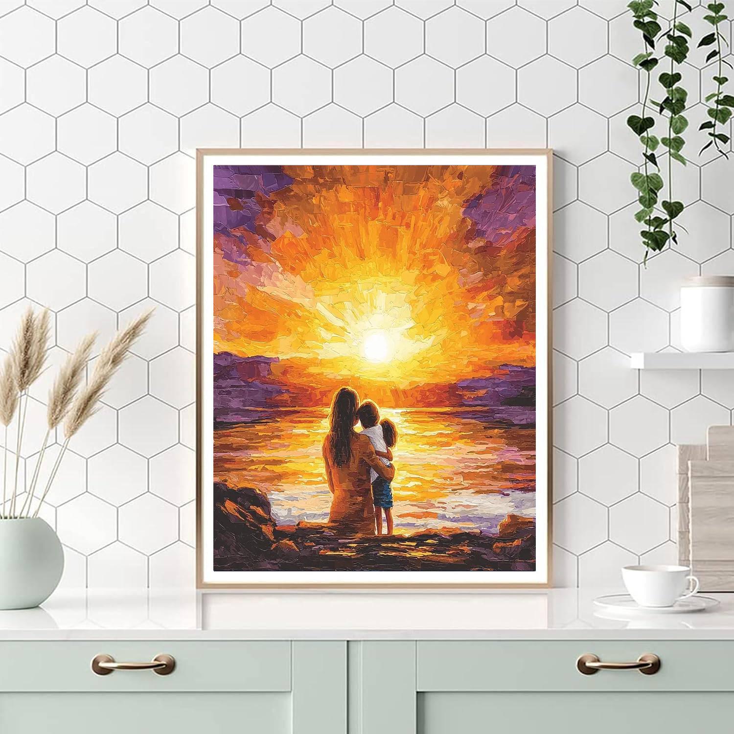 Sunset Hugs DIY Paint By Numbers