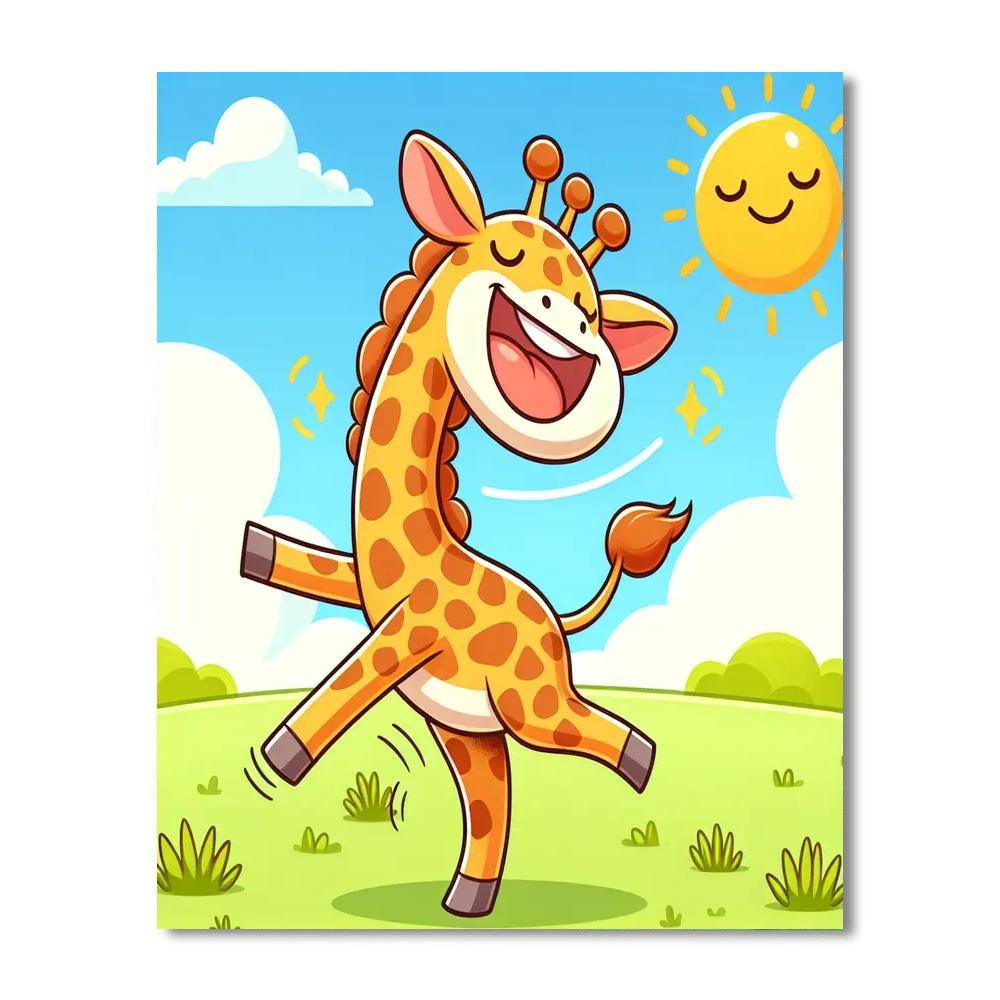 Dancing Giraffe Paint By Color