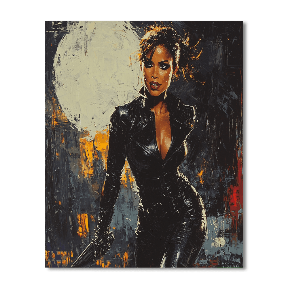 Halle Berry: The Fierce Grace Of Catwoman Paint By Numbers Kits