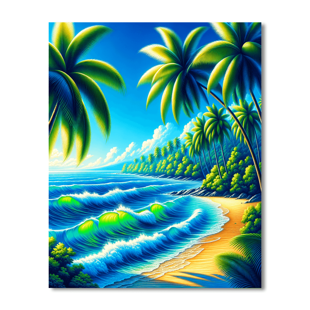 Tropical Tranquility Numbered Painting Kits