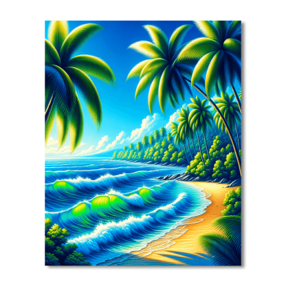 Tropical Tranquility Numbered Painting Kits