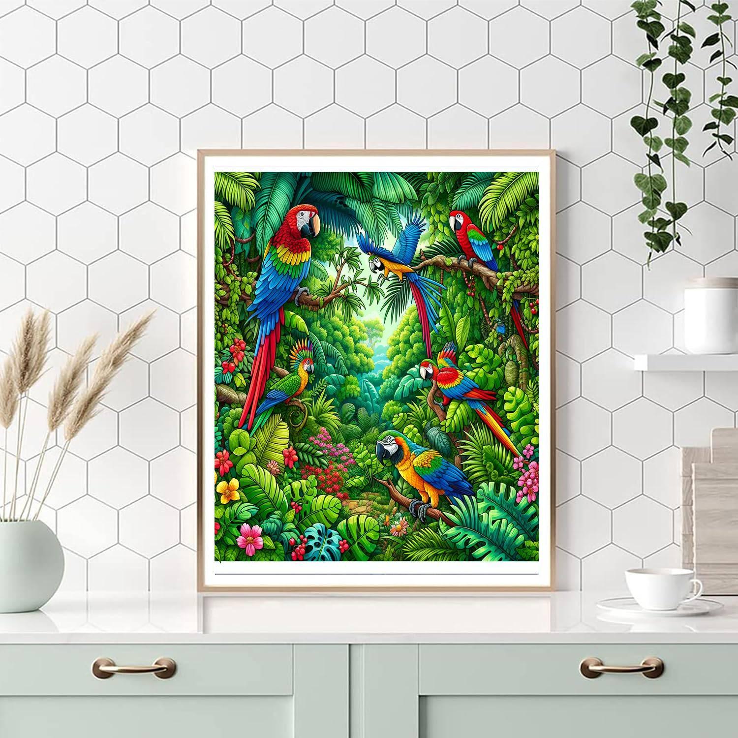 Lush Jungle Adventure Paint By Numbers