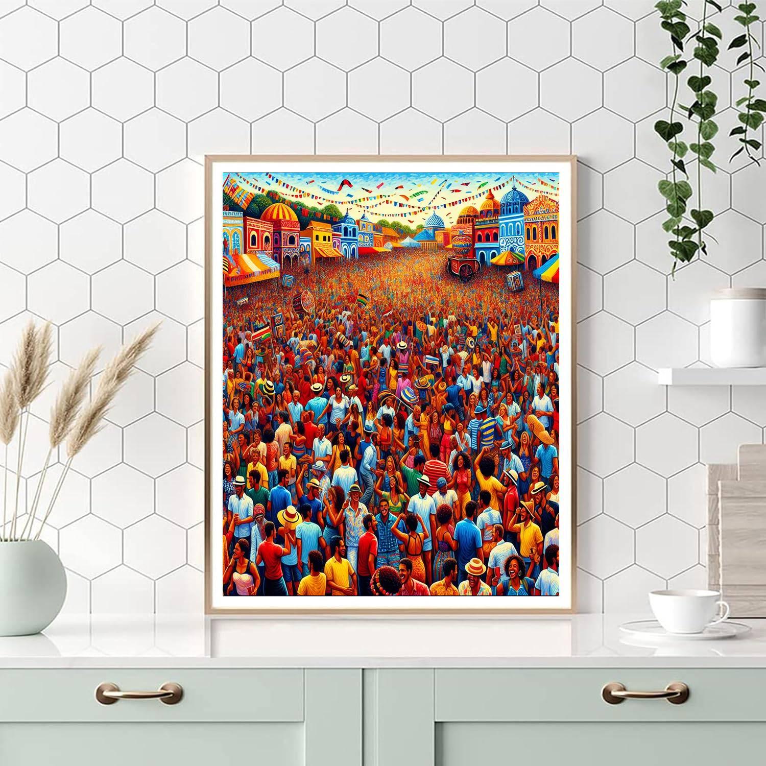 Cultural Festival Scene Paint By Numbers Kits
