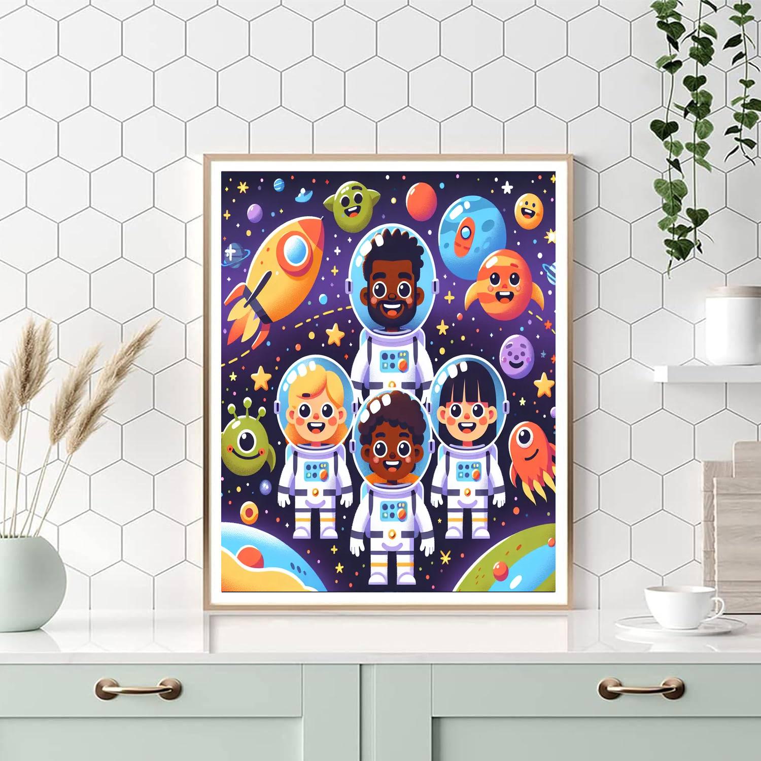 Fun Space Adventures Paint By Numbers