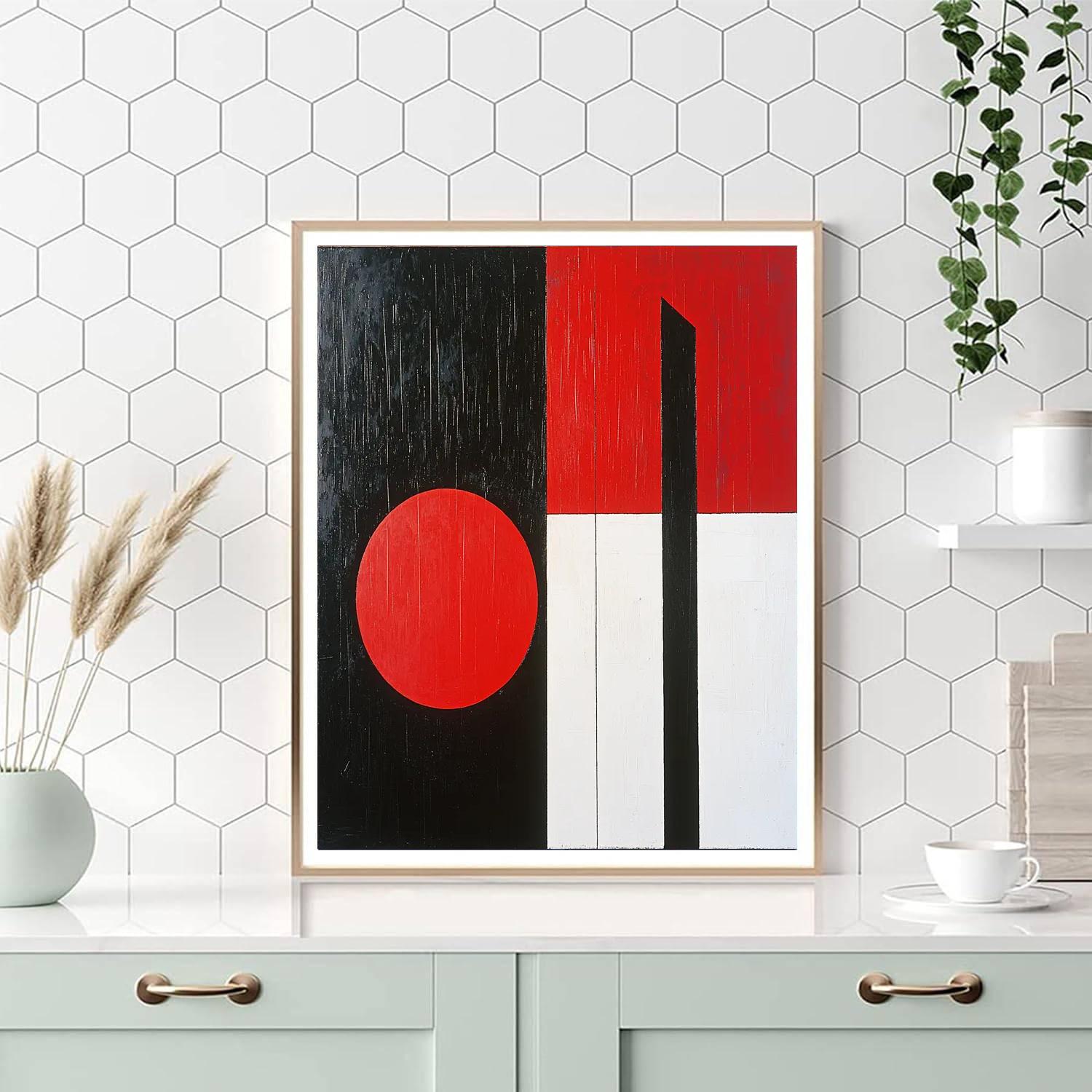 Kazimir Malevich Inspired Crisp Contrasts  DIY Paint By Numbers