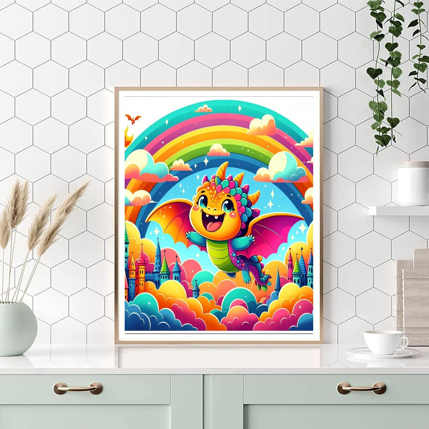 Mythical Dragon Kingdom Painting Number Kit