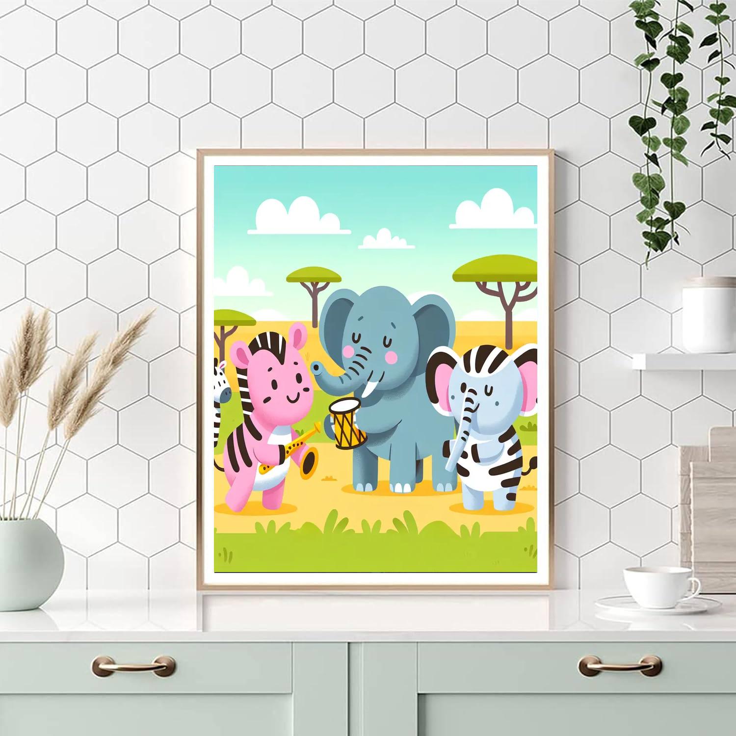 Serenade In The Serengeti Numbered Painting Kits
