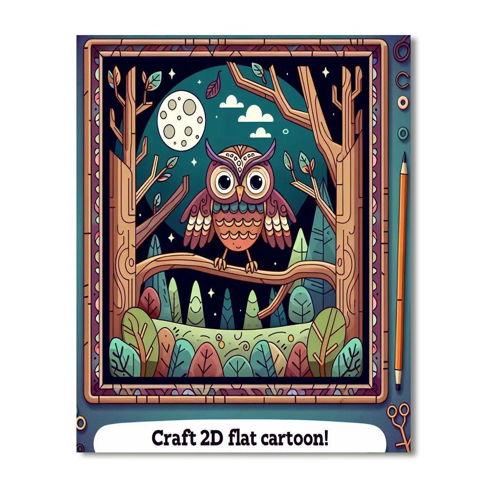Mythical Forest Escape Numbered Painting Kits
