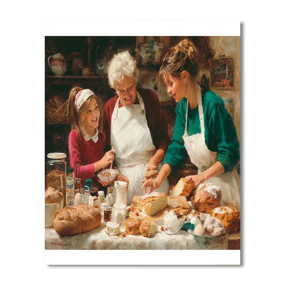 Grandma's Cozy Kitchen Paint By Numbers Kits