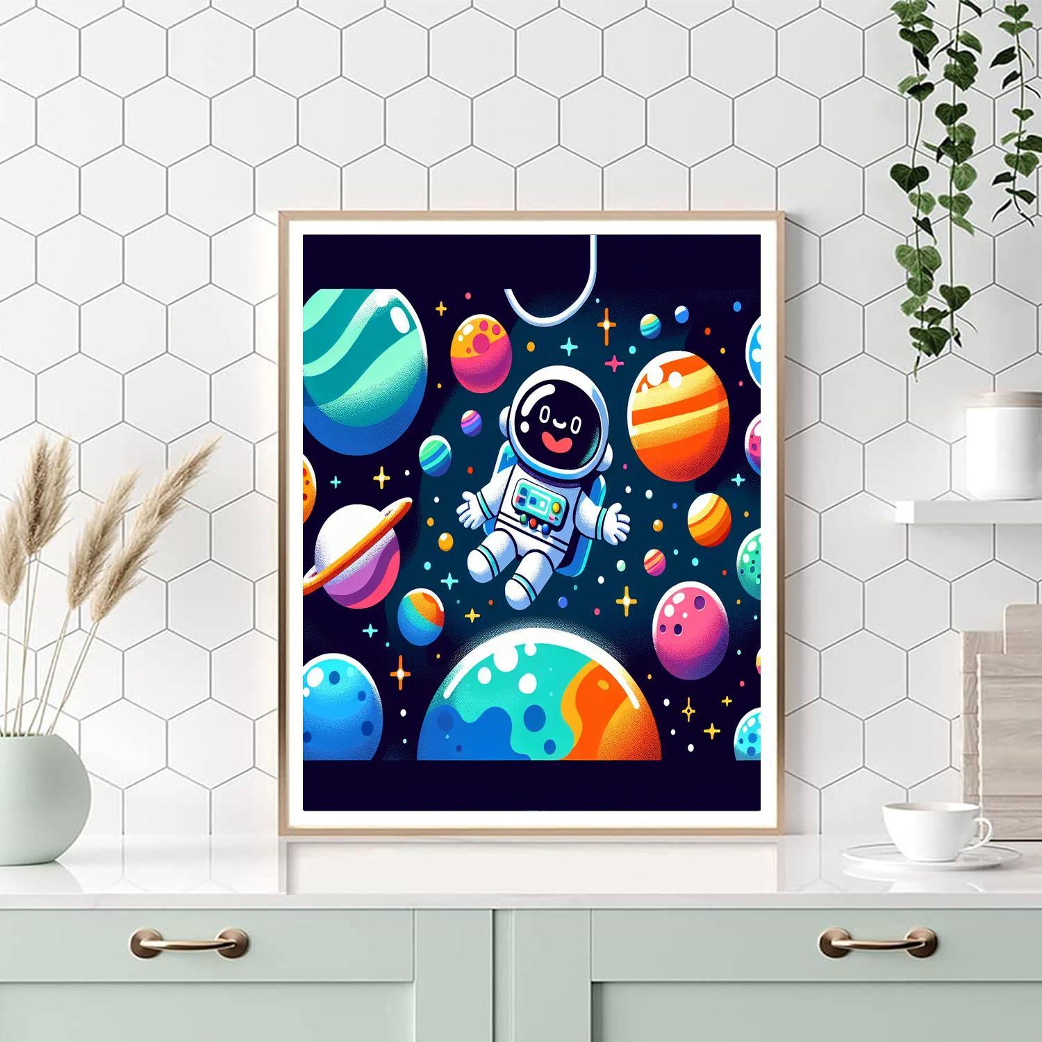 Curious Cosmos Paint By Numbers