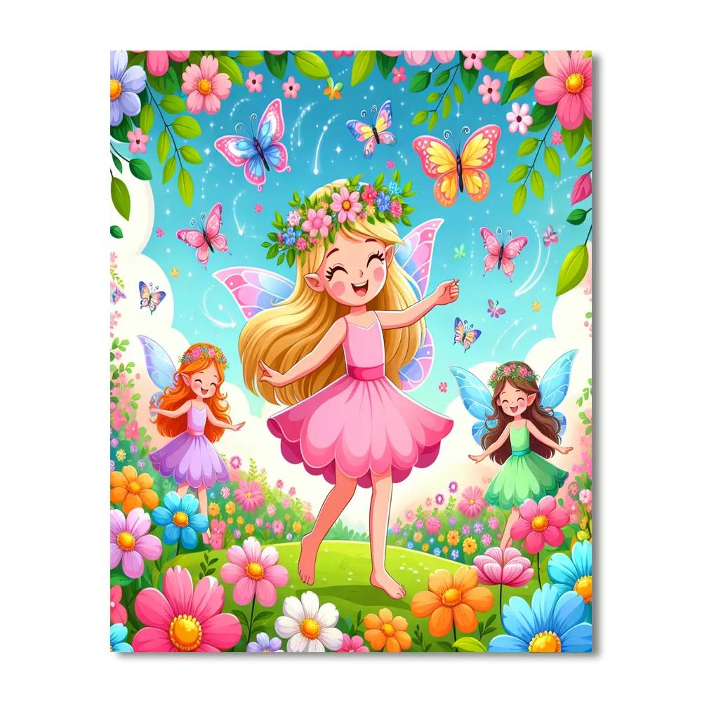 Explorers In Fairyland Number Painting