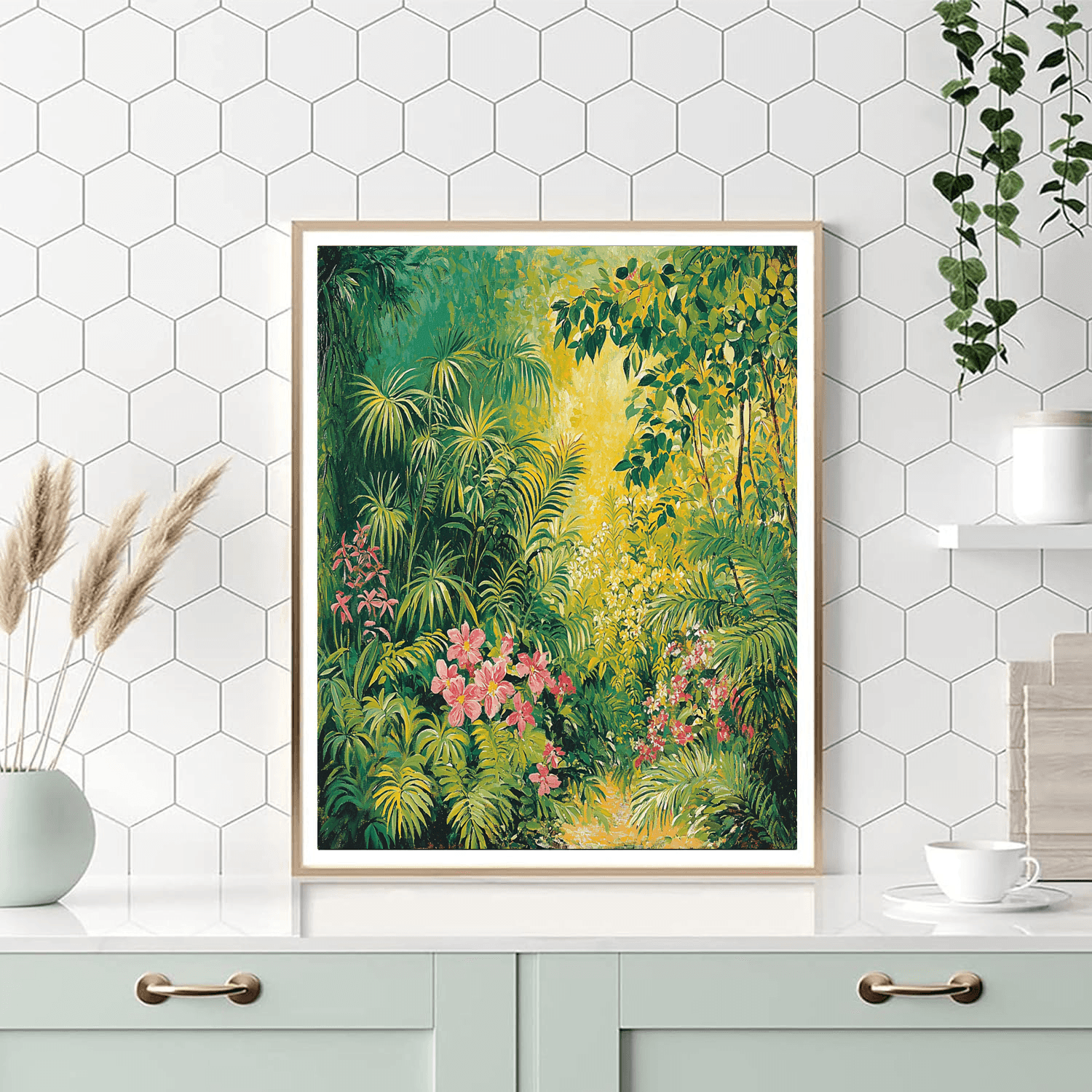 Henri Rousseau Inspired Botanical Delight  Painting By Numbers Kit