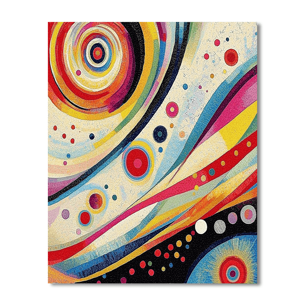 Wassily Kandinsky Inspired Melody Of Colors  Paint By Numbers Kits