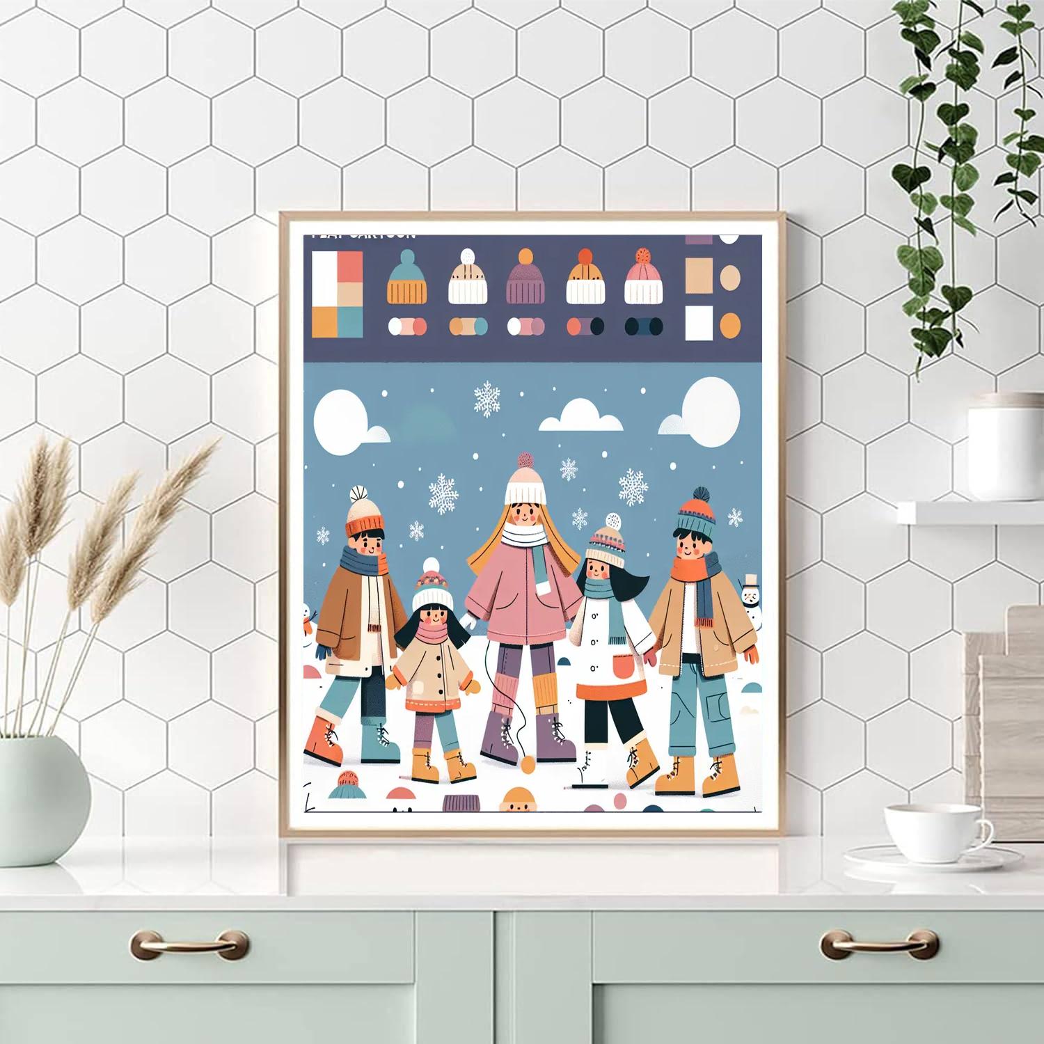 Frosty Wonderland Expedition Number Painting