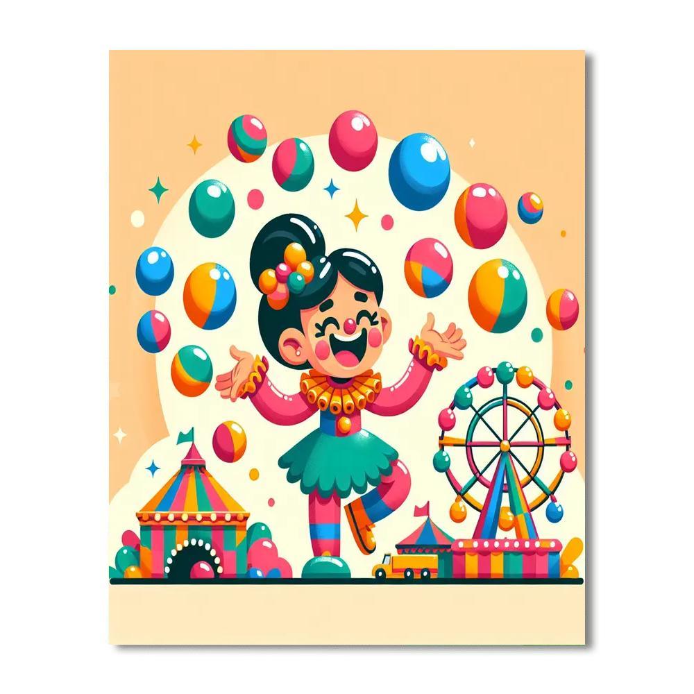 Colorful Carnival Celebrations Painting Number Kit